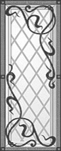 Образец кованой вставки для входной двери №13