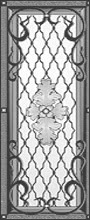 Образец кованой вставки для входной двери №14