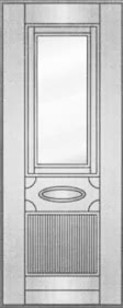 Образец зеркала для входной двери №18