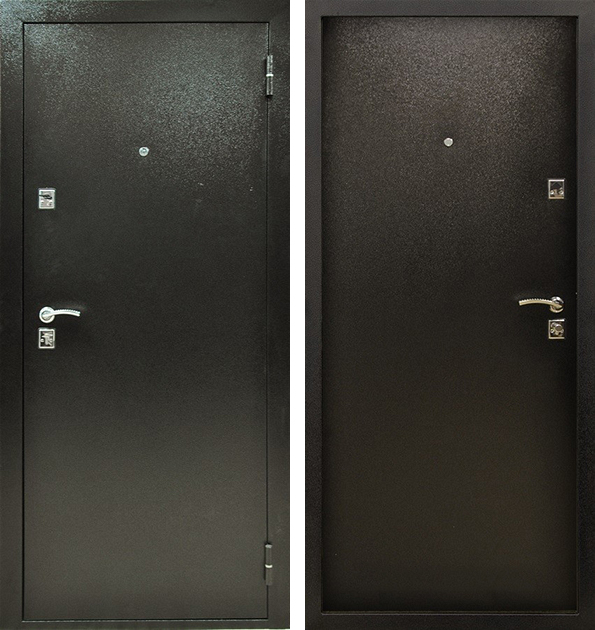 Дверь с двойным порошковым покрытием ЛД-217 антивандальная