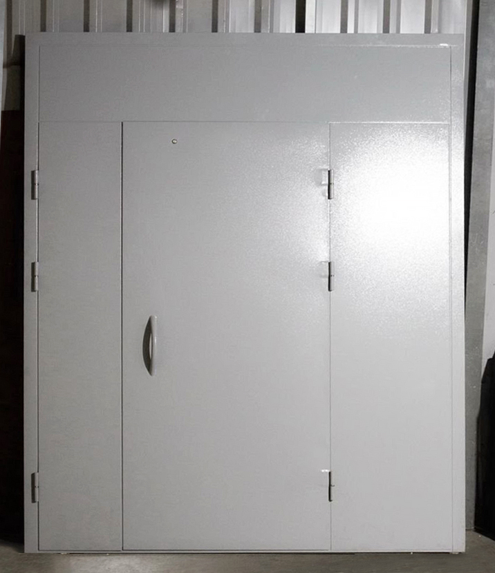 Металлическая тамбурная дверь без отделки ЛД-437