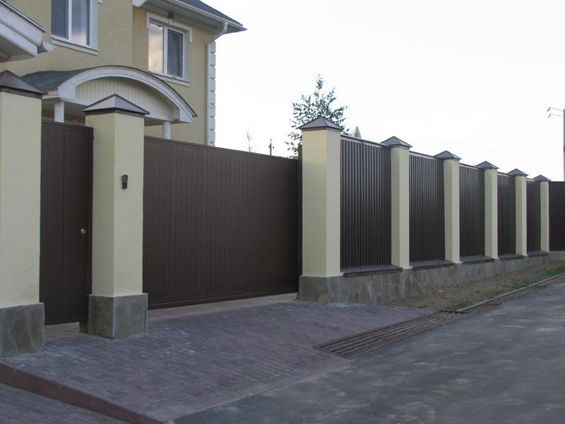 Забор из профлиста на дачу ЛД/З-668